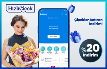MobilDeniz ile Hızlı Çiçek'ten Çiçek Siparişlerinde %20 İndirim!