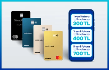 DenizBank Kredi Kartınızla Otomatik Fatura Talimatlarına 700 TL Bonus!