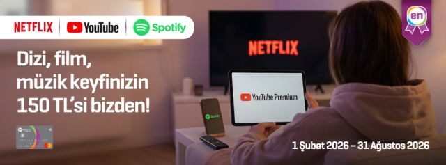Enpara'dan Dizi, Film, Müzik Keyfinize Aylık 150 TL İade Fırsatı!
