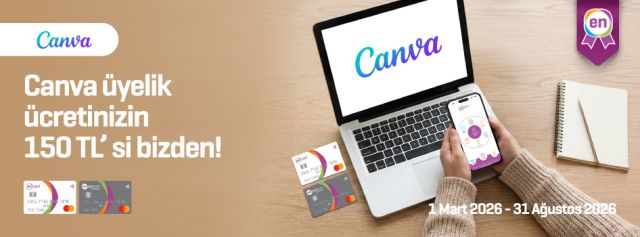 Enpara'dan Canva Üyeliklerine Özel: Aylık 150 TL'ye Varan İade!