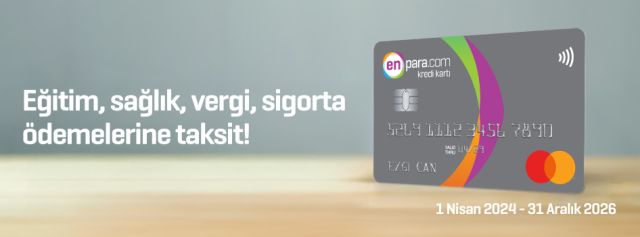 Enpara Kredi Kartı ile Eğitim, Sağlık ve Vergi Ödemelerine Faizsiz Taksit Fırsatı!