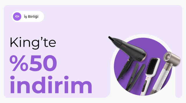 ON Müşterilerine Özel: King.com.tr'de %50 İndirim ve Ücretsiz Kargo Fırsatı!
