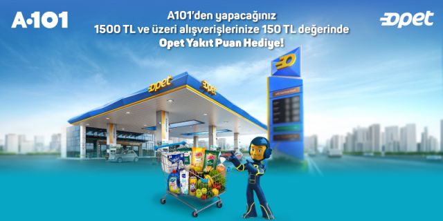 A101'den Ankara'ya Özel Opet Yakıt Puan Fırsatı!