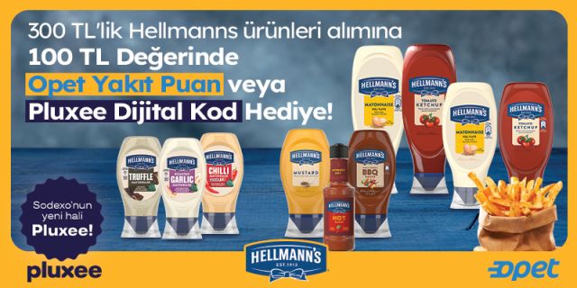 Hellmann's Alışverişine Özel 100 TL Opet Yakıt Puan Fırsatı!