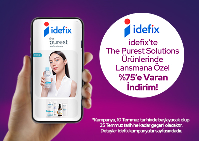 Ziraat Dinamik'ten Idefix'te The Purest Solutions Ürünlerinde %75 İndirim!